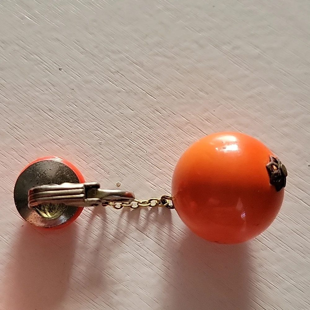 60's EARRINGS,VTG VINTAGE/MOD 1960'S, MY "COOL" HIP MOMS EARRINGS! - Picture 2 of 4